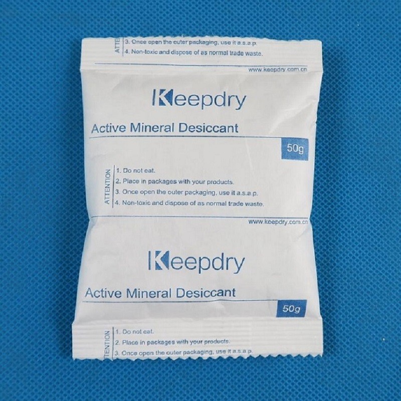 50 grams of live ore desiccant